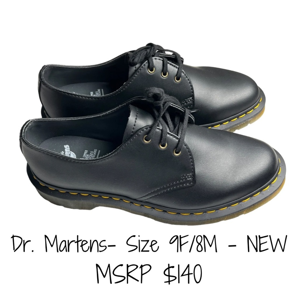 Dr. Martens Vegan 1461 Shoes - Felix black-Unisex Men’s 9M/Women’s 8M NWOT